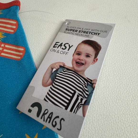NWT rags 4th of July romper - Picture 2 of 9